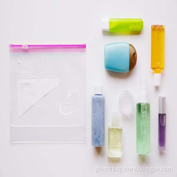 Custom Clear Cosmetic Bag with Ziplock